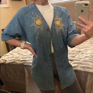 Vintage Monique Fashion Jean Shirt